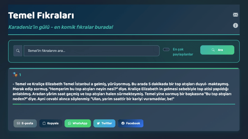 Temel Platform Screenshot